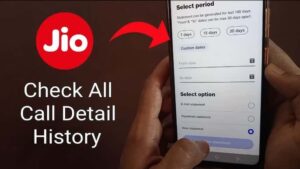 Jio Call History Details Online