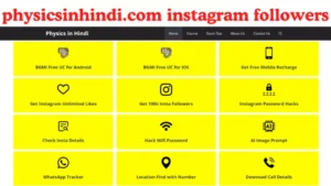 Physicsinhindi. com Instagram Followers