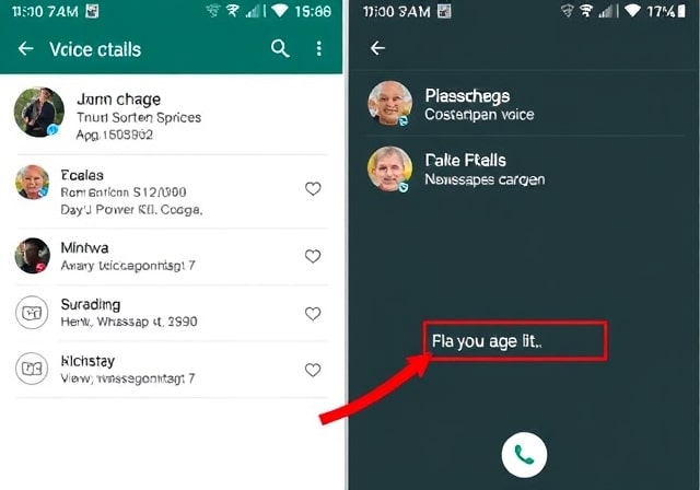 Fake Details in WhatsApp Voice Calls