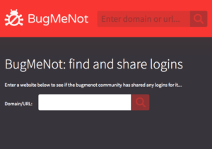 BugMeNot.com Instagram Password